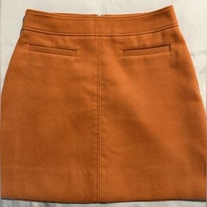 LOFT Women's Orange Pencil Skirt